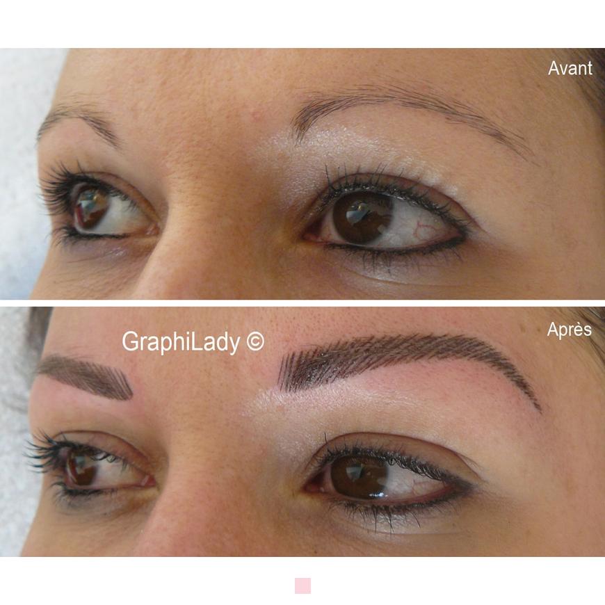 Maquillage semi-permanent sourcils ombrés