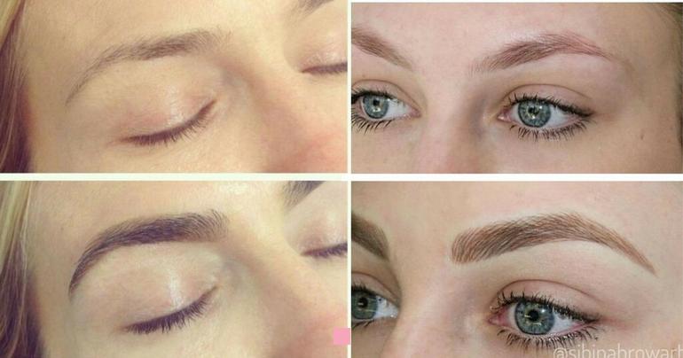 Transformation des sourcils